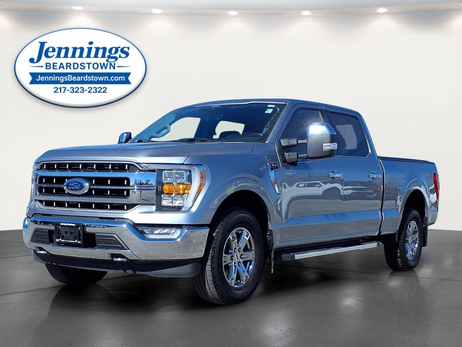 2022 Ford F-150 XL in Iconic Silver M — front three-quarter view