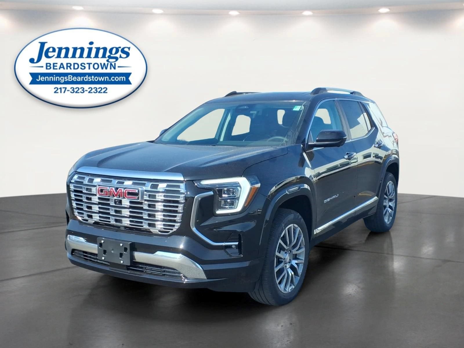 2027 GMC Terrain AWD Denali in Ebony Twilight Metallic — front three-quarter view