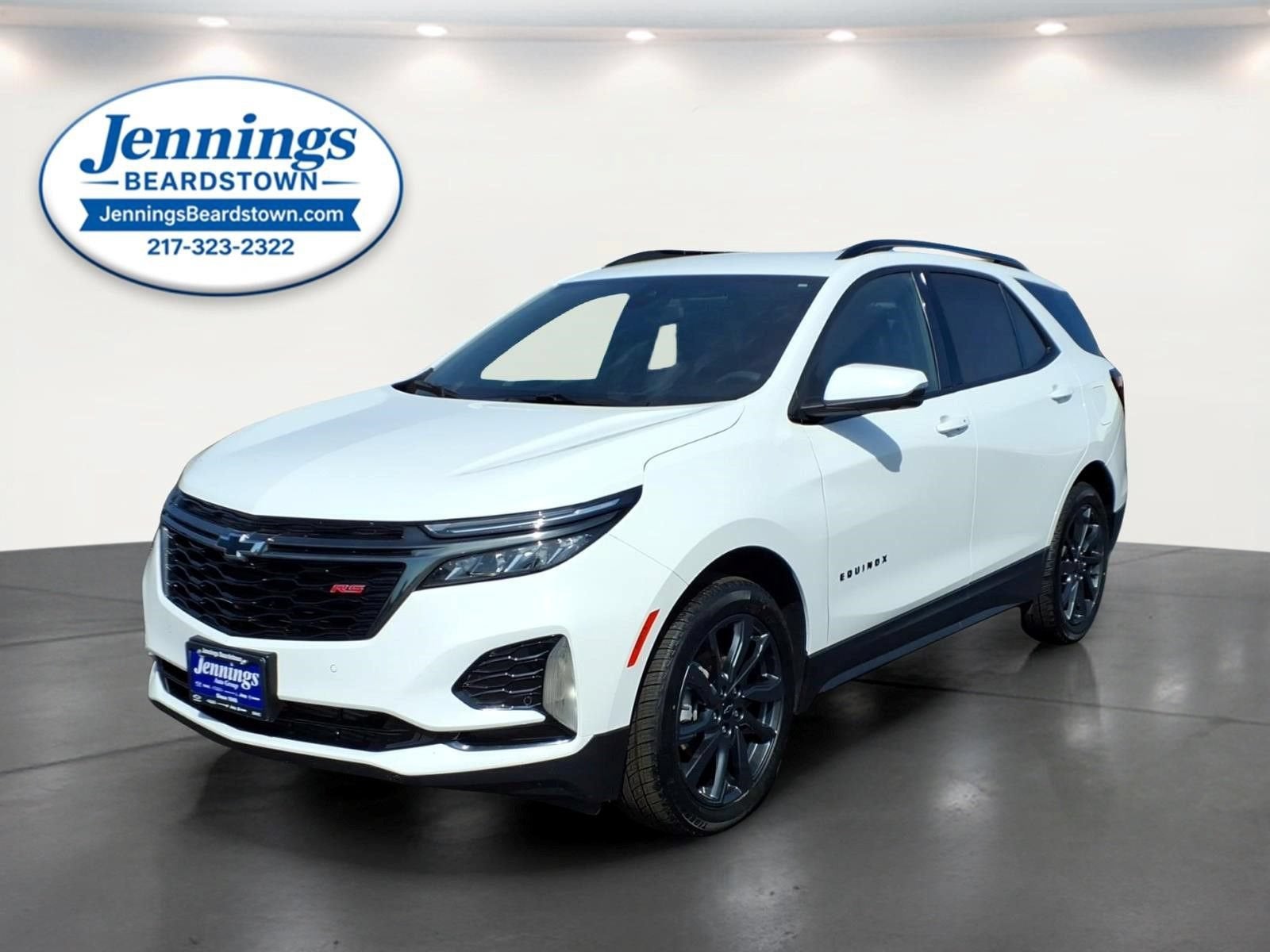 2022 Chevrolet Equinox RS in Summit White — front three-quarter view